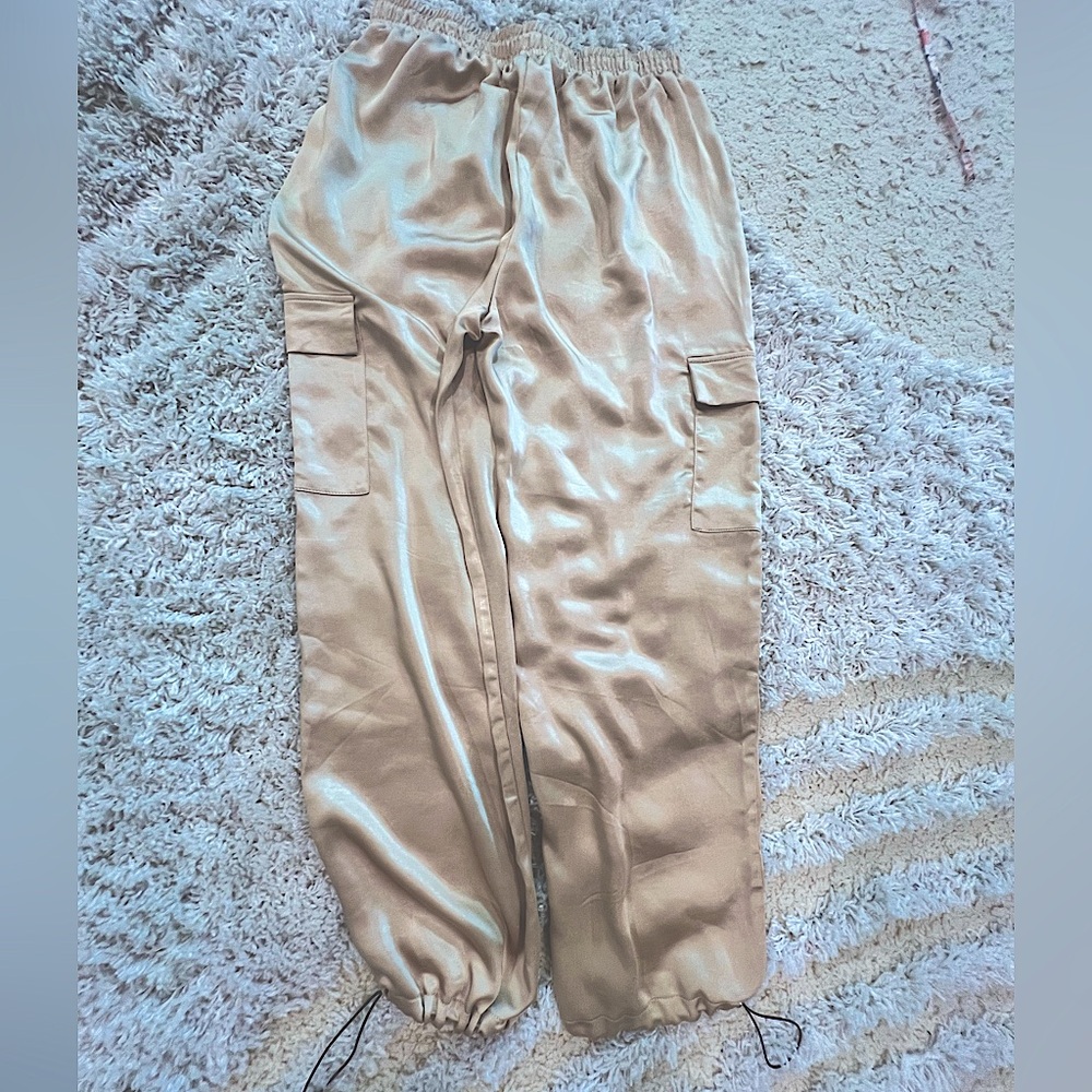 Superdown Gold Cargo Drawstring Pant - image 6